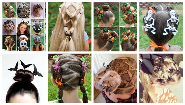 Wunderschöne Halloween-Frisuren für eure Kleinsten :)
