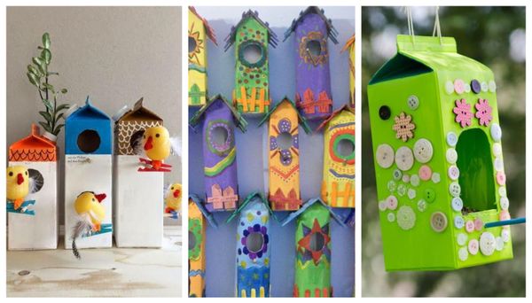 10 praktische DIY Vogelfutterhäuser :)