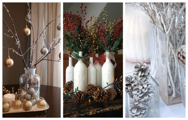 10 wunderbare winterliche Dekoration mit Zweigen :)