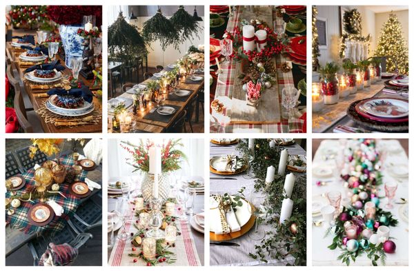 Traumhafte Tischdekorationen für den Heiligabend :)