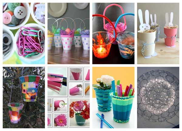 Diy: 10+ kreative Bastelideen mit Plastikbechern :)