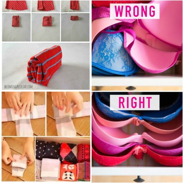 Kleidung Organisation und Falten – 14 Clevere Tipps und Tricks :)