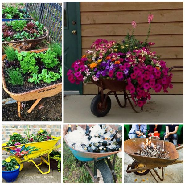 Coole Diy – Gartenideen mit alten Schubkarren