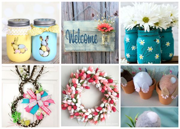 Verschiedene DIY Dekoideen für den Frühling :)
