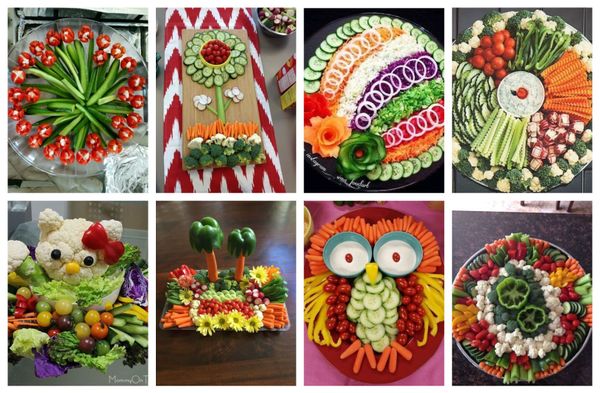 Bunte Gemüseplatten für besondere Anlässe :)