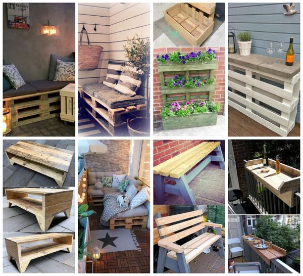 DIY: Paletten-Ideen für Balkon/Terrasse