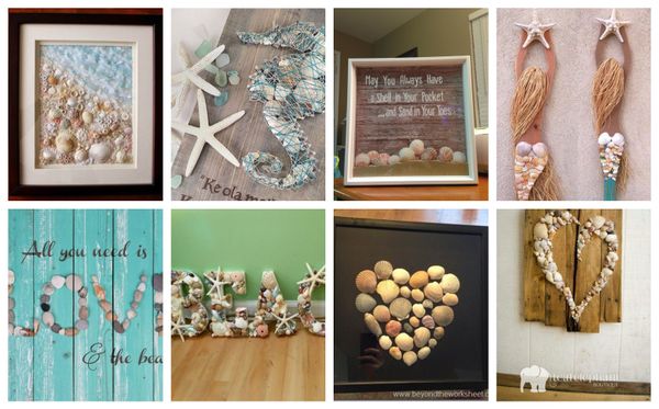 Sommerliche Wanddeko aus Naturmaterialien :)