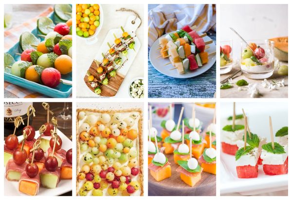 Erfrischung im Sommer: leckere Snacks mit Melonen :)