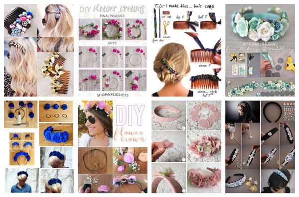 Zarten Haarschmuck selber machen – einfache Anleitungen :)