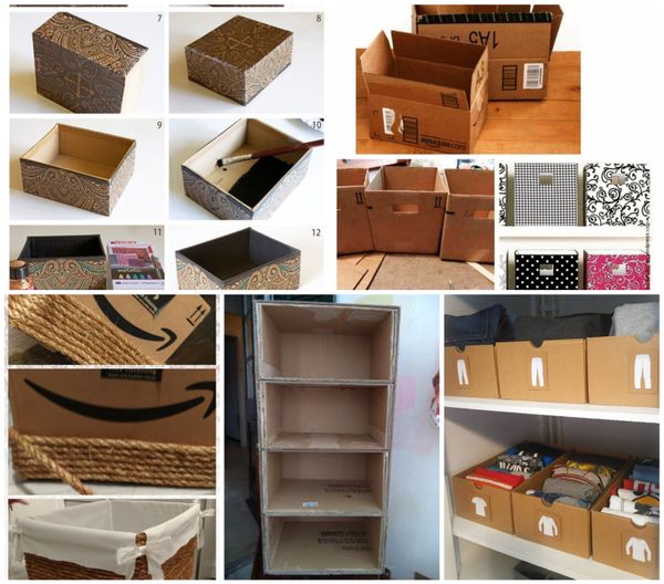 Diy: verschiedene Ideen mit Kartonboxen!