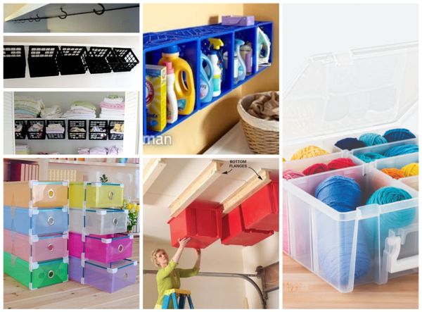 10+ Nützliche Aufbewahrungsideen – Kunststoffboxen