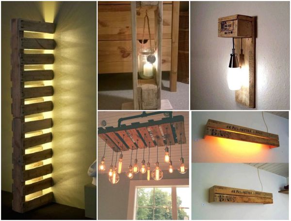 Beleuchtung aus Paletten selber machen