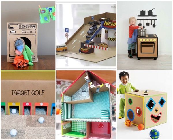 Diy Spielzeuge aus Karton