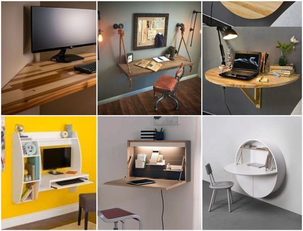Geniale platzsparende Wand(klapp)tische für kleine Räume