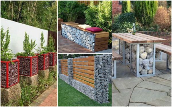 Gartengestaltung mit Gabionen