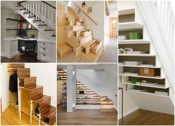 Lagerraum unter der Treppe – platzsparende Wohnideen