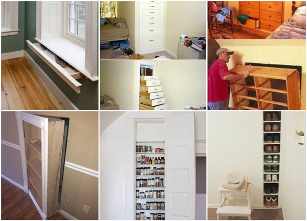 Geniale Wohnideen: eingebaute Möbelstücke