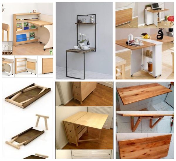 Klappbarer Tisch: geniale Wohnidee! :)