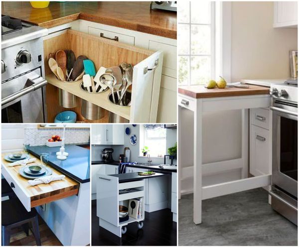 12 Platzsparende Wohnideen für kleine Küche!