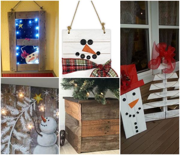 10+ Verschiedene DIY Weihnachts-Dekoideen mit Paletten :)