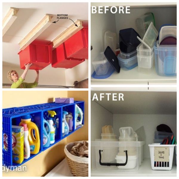 Aufbewahrungsideen mit Kunststoffboxen