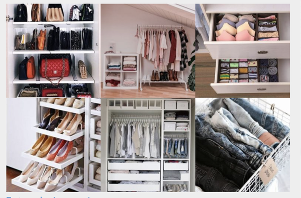 Kleiderschrank und Garderobe platzsparend organisieren :)