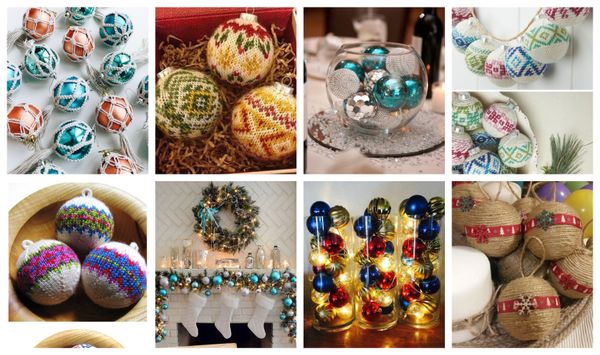 Wunderschöne Deko-Ideen mit Christbaumkugeln :)