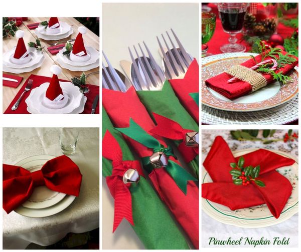 Servietten falten für Weihnachten :)