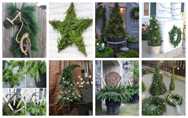 Grüne Gartendeko für Winter und Weihnachten :)