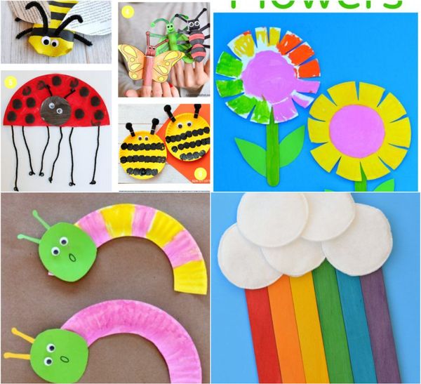 Basteln mit Kindern im Frühling