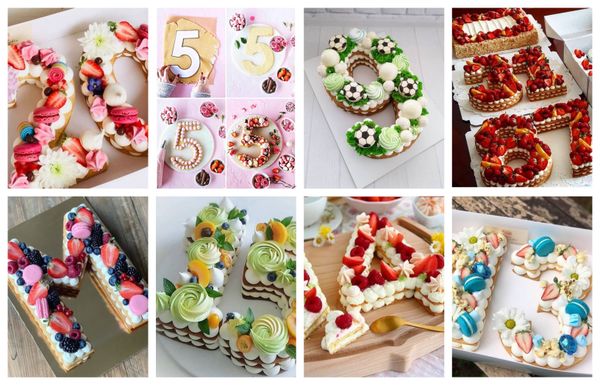 Zahlen- oder Buchstabentorte – tolle Ideen zum Selbermachen :)