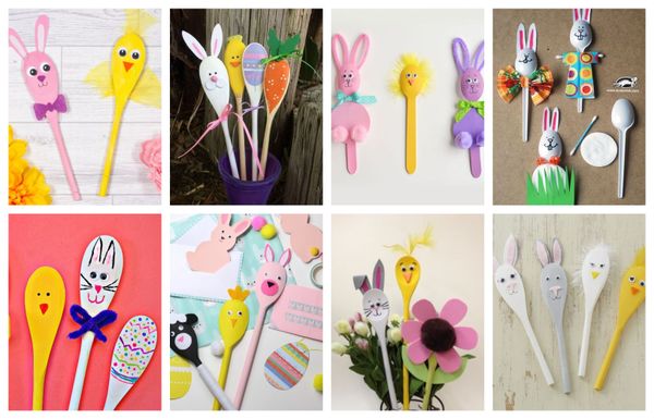 Bastelideen mit Löffeln – Ideen für Frühling und Ostern :)
