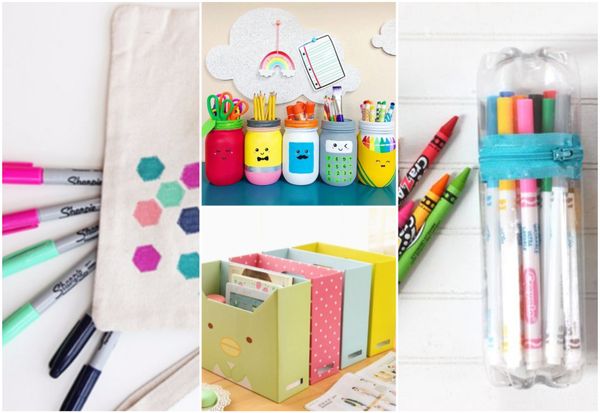 Diy Zurück zur Schule: 10+ Diy-Schulmaterialien