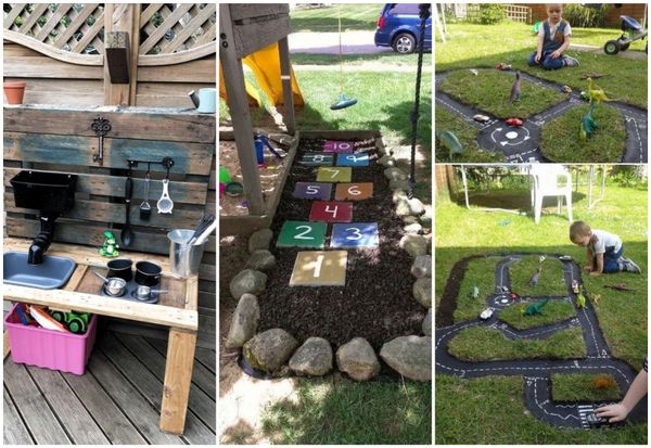 Spielplatz für Kinder im Garten :)