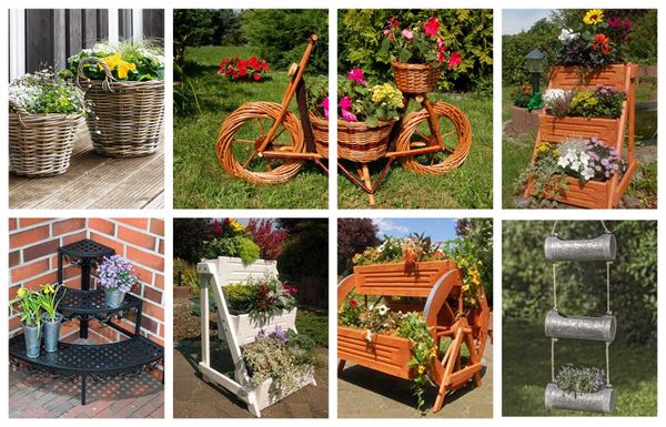 Neue Ideen für Blumentöpfe aus Rattan :)