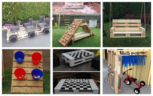 Paletten im Garten: tolle Ideen für KINDER :)