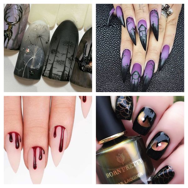 Schaurig-schöne Nageldesigns Inspirationen