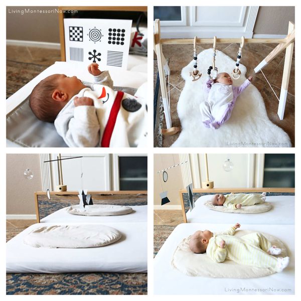 Einfache Ideen, wie man den Raum für einen Neugeborenen nach Montessori Methode gestalten kann