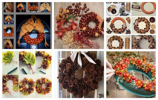 Türkränze aus der Natur: einfache Ideen zum selber machen :)