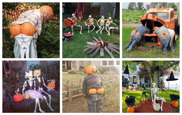 Ausgefallene Gartendeko für den Herbst – bitte mit Humor nehmen ;)