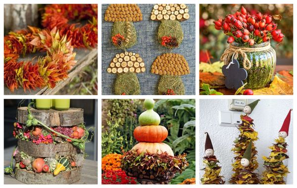 Inspiriert von der Natur: neue Ideen für herbstliche Dekorationen :)