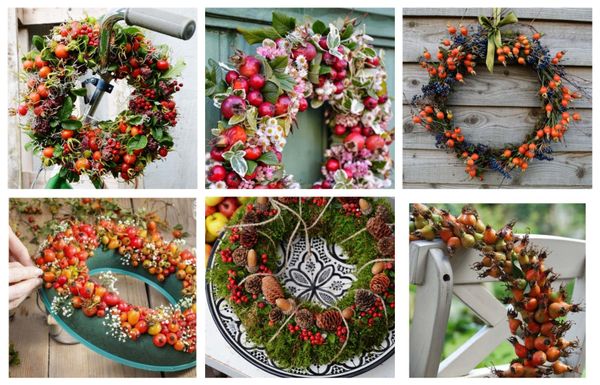 Kränze aus Hagebutten und Beeren basteln – wunderschöne Ideen für den Herbst :)