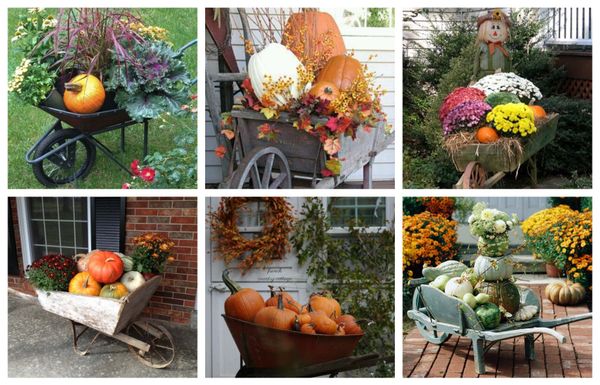 Mit einer Schubkarre dekorieren – Ideen für den Herbst :)