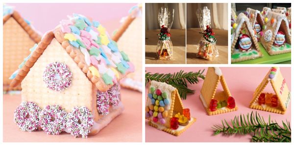 Weihnachts-Deko zum Aufessen: Butterkeks-Häuschen :)