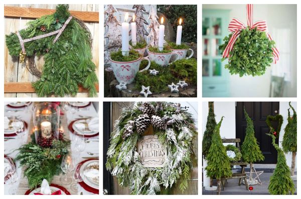 55 schönsten Ideen für grüne Weihnachtsdeko aus Zweigen :)