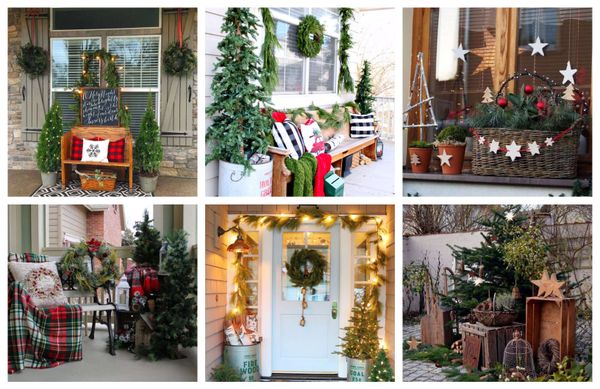 Winterliche Dekorationen für Eingangsbereich, Balkon oder Terrasse :)