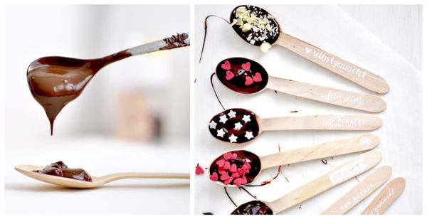 Ein Geschenk aus der Küche: Schoko-Löffeln :)