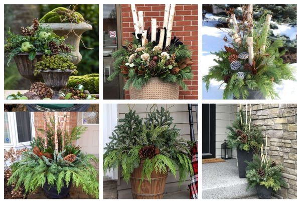 Unglaublich, was man aus grünen Ästen und Zapfen basteln kann :)