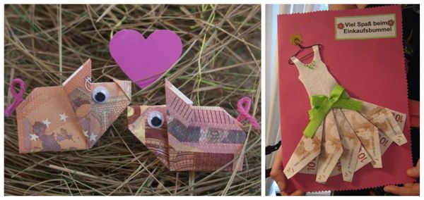 Geld verschenken auf eine originelle Art und Weise :)
