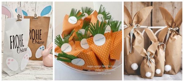 Wunderschön verpackte Ostergeschenke für Groß und Klein :)